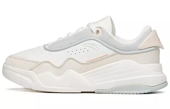 Кроссовки ANTA Skateboard Shoes Women's Low-Top Ivory White/Muddy Sand Gray