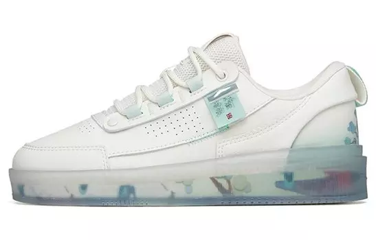 Кроссовки ANTA Skateboard Shoes Women's Low-Top Ivory White/Celadon Green