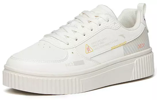 Кроссовки ANTA Skateboard Shoes Women's Low-Top Ivory White