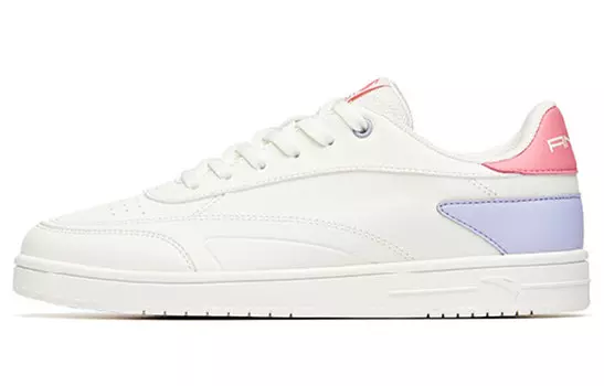 Кроссовки ANTA Skateboard Shoes Women's Low-Top Ivory White/Light Purple