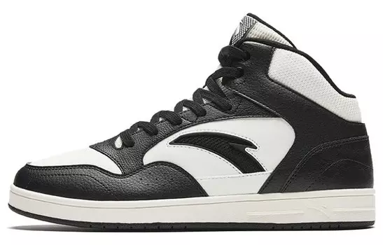 Кроссовки ANTA Skateboarding Shoes Men High-top Ivory/Black, белый