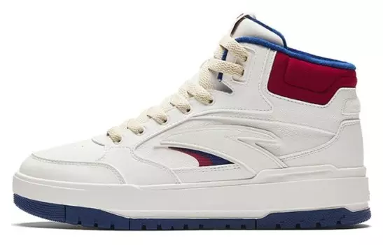 Кроссовки ANTA Skateboarding Shoes Men High-top Ivory/red Pepper, красный