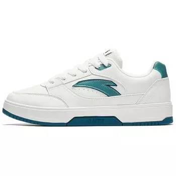 Кроссовки ANTA Skateboarding Shoes Men Low-top White/Green, зеленый