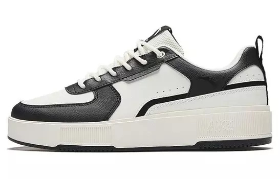 Кроссовки ANTA Skateboarding Shoes Men Low-top Black/White, черный/белый