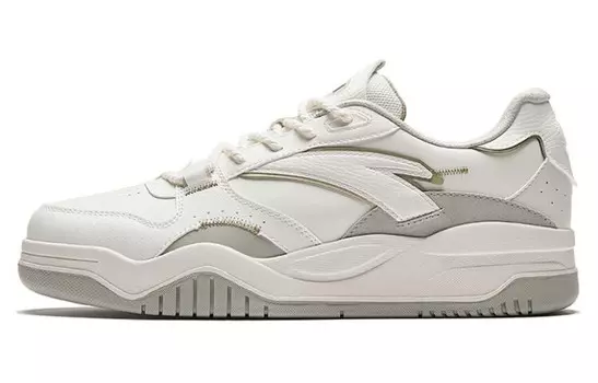 Кроссовки ANTA Skateboarding Shoes Men Low-top White/Gray, белый/серый