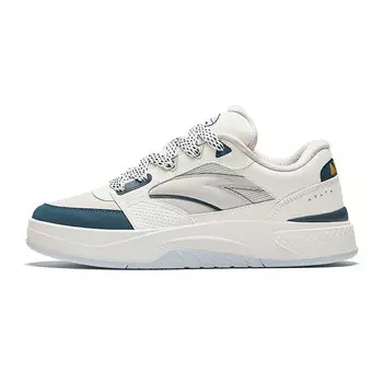 Кроссовки ANTA Skateboarding Shoes Men Low-top Ivory White / Water Washed Blue / One Degree Gray, слоновая кость