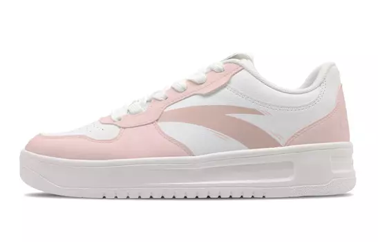 Кроссовки ANTA Skateboarding Shoes Men Low-top White, розовый