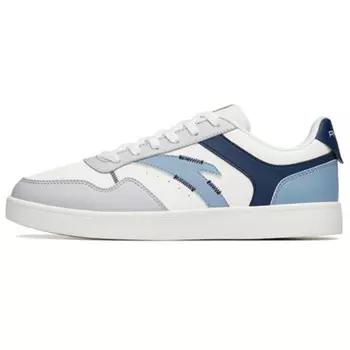 Кроссовки ANTA Skateboarding Shoes Men Low-top Ivory White/Cloud Grey/Blue Grey, слоновая кость/серый