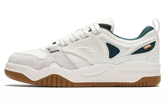 Кроссовки ANTA Skateboarding Shoes Men Low-top Blue, слоновая кость/черный