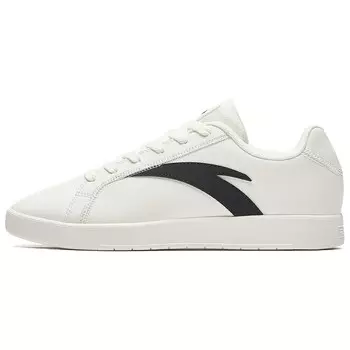 Кроссовки ANTA Skateboarding Shoes Men Low-top Ivory/Black, слоновая кость/черный
