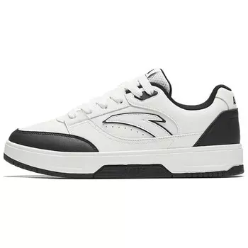 Кроссовки ANTA Skateboarding Shoes Men Low-top White/Black, белый/черный