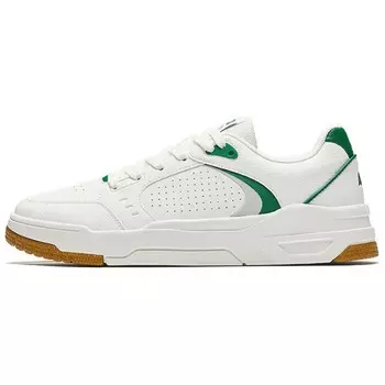 Кроссовки ANTA Skateboarding Shoes Men Low-top White/Green, зеленый