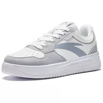 Кроссовки ANTA Skateboarding Shoes Men Low-top Pure White/fog Gray, белый