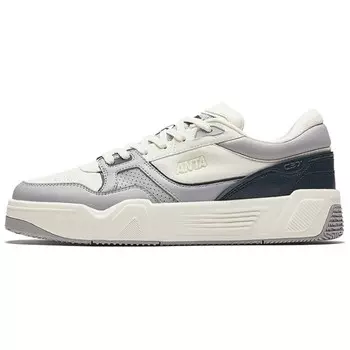 Кроссовки ANTA Skateboarding Shoes Men Low-top White/Gray, белый/серый