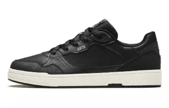 Кроссовки ANTA Skateboarding Shoes Men Low-top Black, черный