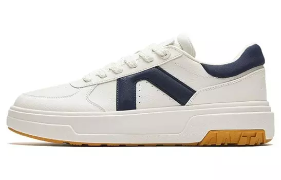 Кроссовки ANTA Skateboarding Shoes Men Low-top White/Blue, белый/синий