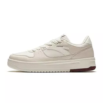 Кроссовки ANTA Skateboarding Shoes Men Low-top Ivory/Gray, слоновая кость/серый
