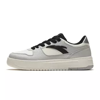Кроссовки ANTA Skateboarding Shoes Men Low-top Ivory White/chip Gray/black, слоновая кость/серый