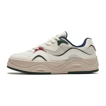 Кроссовки ANTA Skateboarding Shoes Men Low-top Ivory White, белый