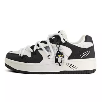 Кроссовки ANTA Skateboarding Shoes Men Low-top Black/white, черный