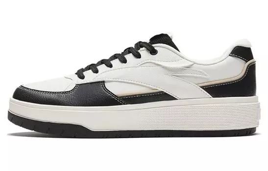 Кроссовки ANTA Skateboarding Shoes Men Low-top Ivory/Black, слоновая кость/черный