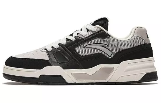Кроссовки ANTA Skateboarding Shoes Men Low-top Black/White, черный/белый