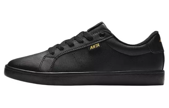 Кроссовки ANTA Skateboarding Shoes Men Low-top Black, черный