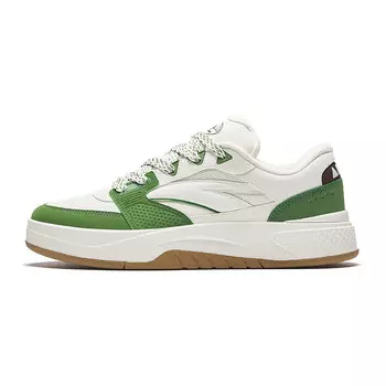 Кроссовки ANTA Skateboarding Shoes Men Low-top Ivory White / Salt Olive Green, слоновая кость/зеленый