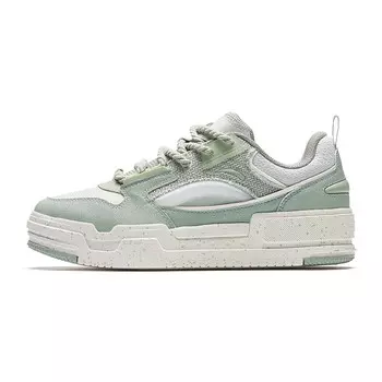 Кроссовки ANTA Skateboarding Shoes Men Low-top Light Blue-grey/hydroxide-green, зеленый