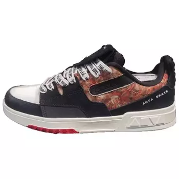 Кроссовки ANTA Skateboarding Shoes Men Low-top Black/White, черный/белый