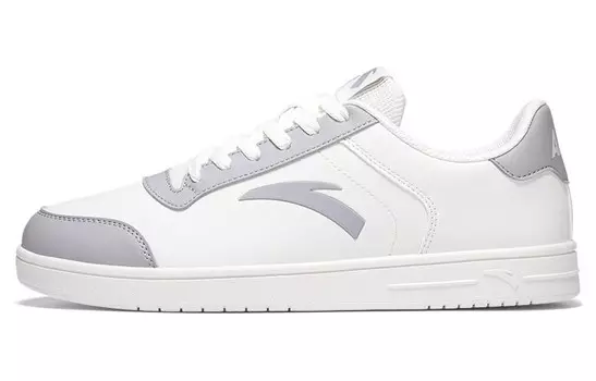 Кроссовки ANTA Skateboarding Shoes Men Low-top White/Gray, белый