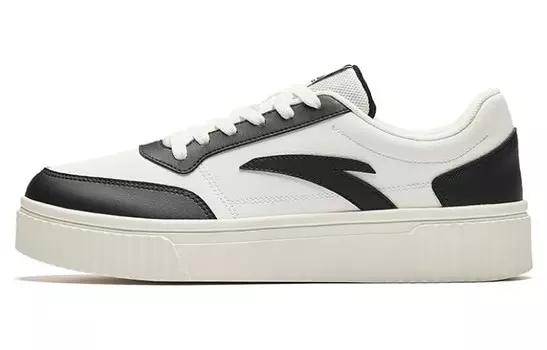 Кроссовки ANTA Skateboarding Shoes Men Low-top Ivory/Black, слоновая кость/черный