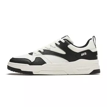 Кроссовки ANTA Skateboarding Shoes Men Low-top White/Black, белый/черный