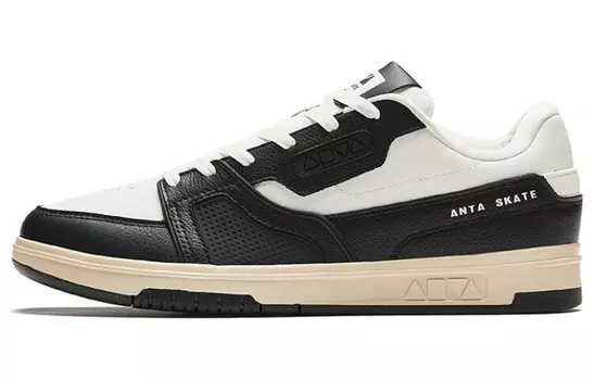 Кроссовки ANTA Skateboarding Shoes Men Low-top Black, черный
