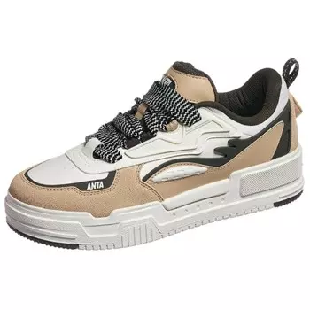 Кроссовки ANTA Skateboarding Shoes Men Low-top Light Khaki, хаки