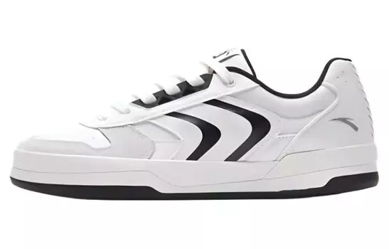 Кроссовки ANTA Skateboarding Shoes Men Low-top Black/White, черный/белый