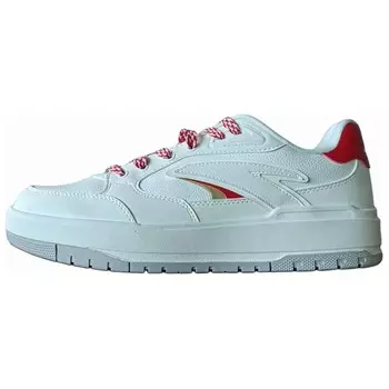 Кроссовки ANTA Skateboarding Shoes Men Low-top White/Red, белый/красный