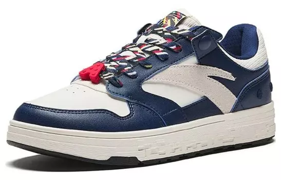 Кроссовки ANTA Skateboarding Shoes Unisex Low-top Blue/White, синий