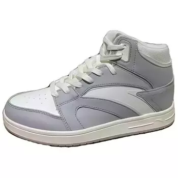 Кроссовки ANTA Skateboarding Shoes Women's High-top Gray, серый/белый