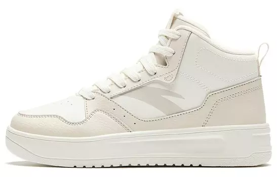 Кроссовки ANTA Skateboarding Shoes Women's High-top Blue, белый