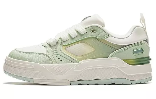 Кроссовки ANTA Skateboarding Shoes Women's Low-top White/Green, зеленый