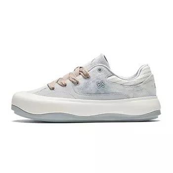 Кроссовки ANTA Skateboarding Shoes Women's Low-top Cloud Gray/ivory White, слоновая кость/серый