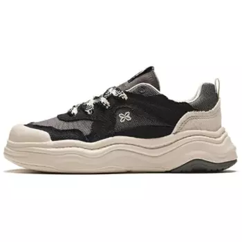 Кроссовки ANTA Skateboarding Shoes Women's Low-top, черный/белый/серый