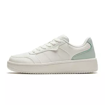 Кроссовки ANTA Skateboarding Shoes Women's Low-top White/Green, зеленый