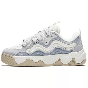Кроссовки ANTA Skateboarding Shoes Women's Low-top Ivory White / Frost Tower Gray / Mist Gray, слоновая кость/серый
