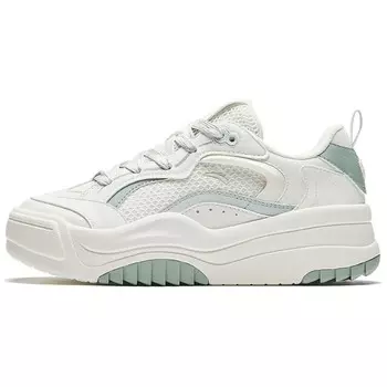 Кроссовки ANTA Skateboarding Shoes Women's Low-top Ivory/light Blue-gray, слоновая кость/серый