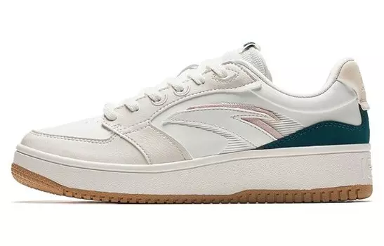 Кроссовки ANTA Skateboarding Shoes Women's Low-top Ivory White, белый