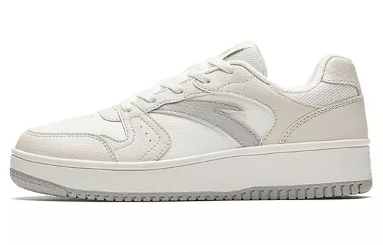 Кроссовки ANTA Skateboarding Shoes Women's Low-top Ivory/Gray, слоновая кость/серый
