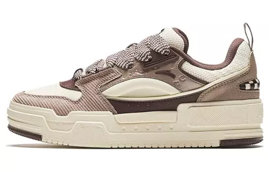 Кроссовки ANTA Skateboarding Shoes Women's Low-top Beige/brown, коричневый