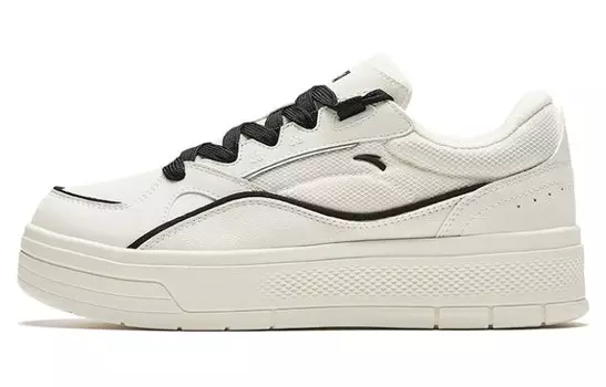 Кроссовки ANTA Skateboarding Shoes Women's Low-top White/Black, белый/черный